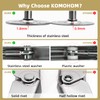 KOMOHOM (2PCS) Lid Support Hinge Soft Close Toy Box Hinges