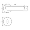 Beschläge Hamburg Door Handles Saturn 07Z SM Door Fitting Matt,