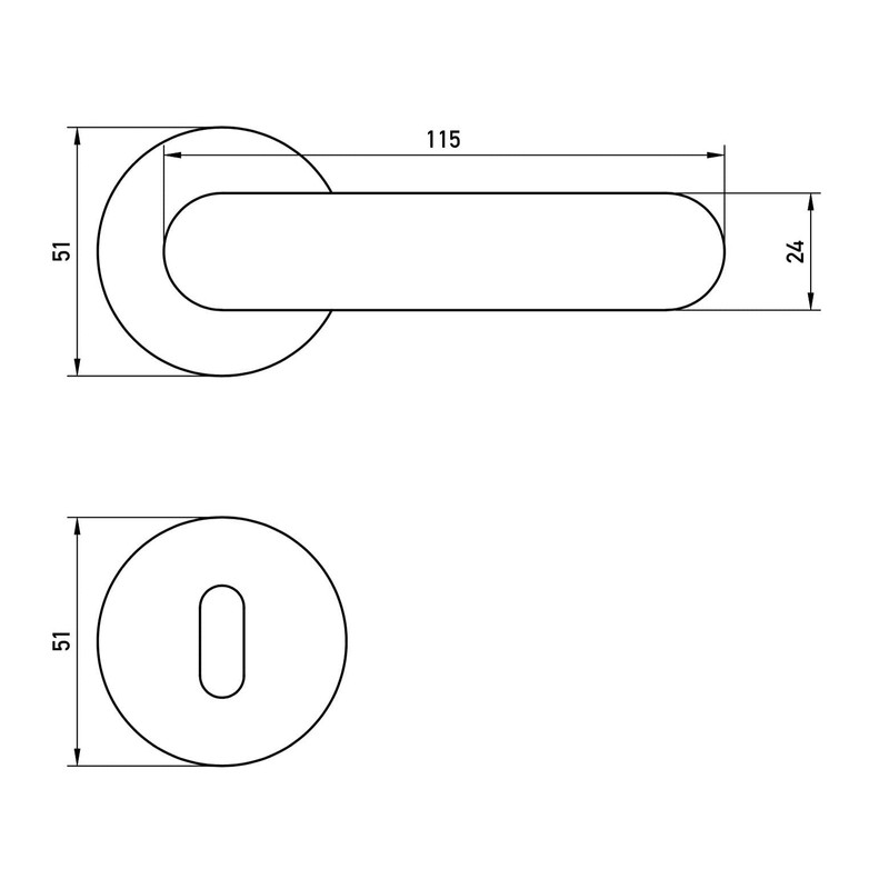 Beschläge Hamburg Door Handles Saturn 07Z SM Door Fitting Matt,