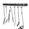 Enclume Premier 30-Inch Utensil Bar Wall Pot Rack, Hammered Steel