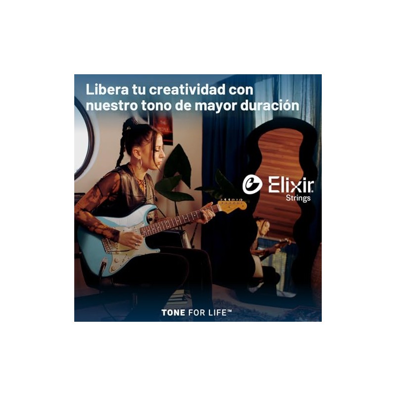 Cuerdas de guitarra eléctrica Elixir Strings con revestimiento OPTIWEB (19077)