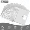 Clear Plastic Wallets A4 Plastic Folders 20 Pack, Punched Pockets
