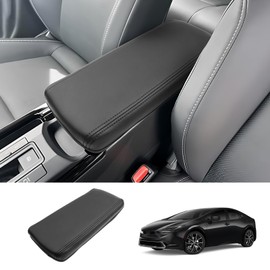 Coleya 2023 2024 2025 Prius Center Console Cover for Toyota Prius (LE/XLE/Limited/Nightshade Edition), Waterproof&Comfy Leather 2025 Prius Console Armrest Cover 2025 2024 Prius Accessories (Leather)