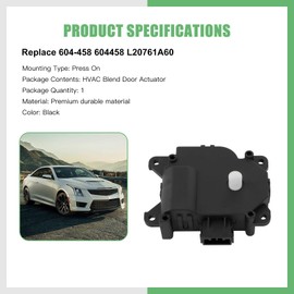 SCITOO HVAC Heater Blend Door Actuator for Mazda for CX-9 2007-2015 604-458 Heater Blend Door Levers