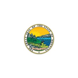 Sticker Seal of Montana US State of Montana 7 x 7 cm #A2215