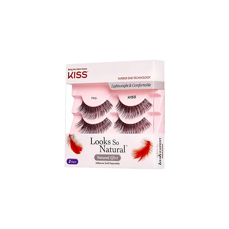 KISS Looks So Natural Lashes Double Pack - FLIRTY Tapered
