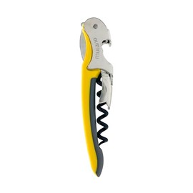 Franmara Soft-Touch Murano Two-Step Waiter Corkscrew with Nonstick Spiral (Yellow)