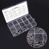 Akozon E-Clip 200pcs Stainless Steel E-Ring Circlip Assortment M1.5-M10 Locking