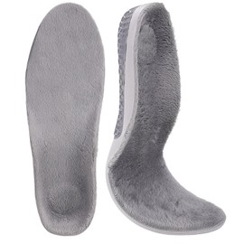 [Cold Protection Insole Protects Your Feet from Cold] Vialifer Warm Insole Cold Protection Insole Shock Absorption Arch Support Feet Warm Thick Sole Heel and Arch Dual Protection Fluffy Thermal Deodorizing Sports Standing Work Daily Life Unisex Size Size
