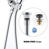 Extra Long Stainless Steel Shower Hose - Metal Kink-Free Handheld