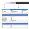 sourcing map Coaxial Cable RG174 BNC Male to Male Jumper