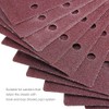 ExcInter 10PCS 93x185mm Sandpaper Sanding Paper 8 Holes Loop Sand