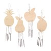 Baker Ross FE472 Fruit Wooden Windchimes - Pack of 4,