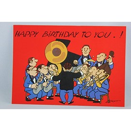 Inkognito Postcard A6 • 093 Orchestra Artist: Loriot • Birthday