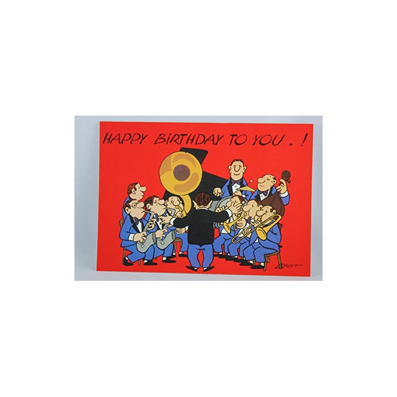 Inkognito Postcard A6 • 093 Orchestra Artist: Loriot • Birthday