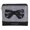 Yamamoto wbc-104 Mary Crown Ribbon Check Round Bifold Wallet, Mini