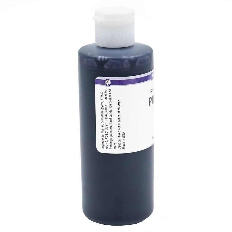 LorAnn Purple Liquid Food Coloring, 4 Ounce Bottle