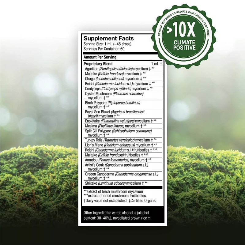 Host Defense,MyCommunity Extract,Adv Immune Supp.,w/Lions Mane+Reishi,2Oz