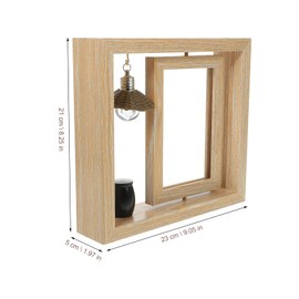 1pc 6 Inch Memorial Picture Frame: Small Urns for Ashes and Memorial Photo Frame, Mini Black Keepsake Urn with Picture Frame for Ashes, Memorial Bereavement Sympathy