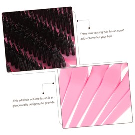 VICASKY 6-Piece Teasing Comb Set for Hair Styling Professional Detangling Brushes for Hair Types Multi-Use Grooming Combs Fine and Wide Teeth for Barbers and Home Use