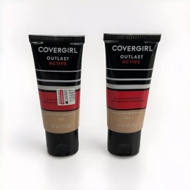 COVERGIRL 2 PACK Covergirl Outlast Active 24 HR Foundation + SPF20 832 Nude Beige NWOB