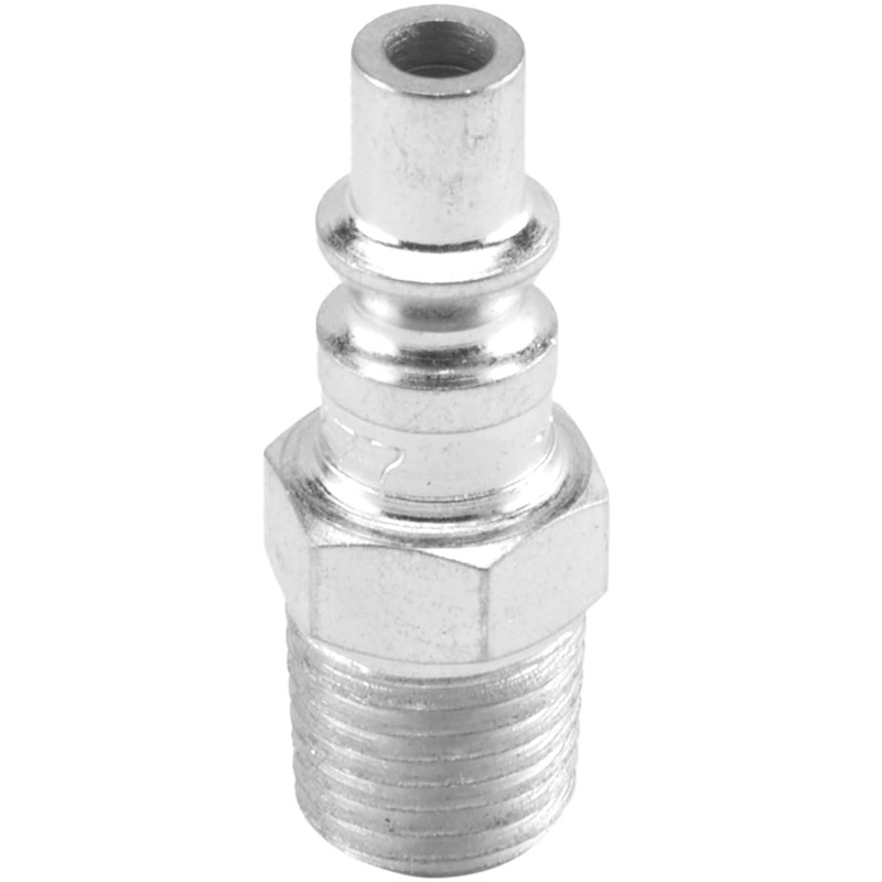 Milton 777 1/4" MNPT A Style Plug, Silver, 10 count