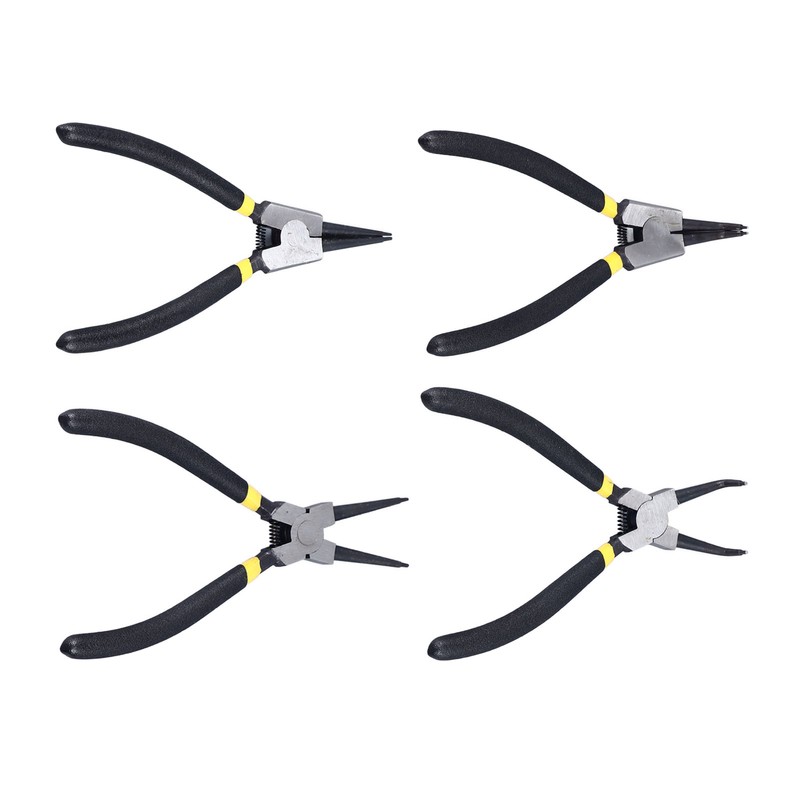 4Pcs Snap Ring Pliers Set Steel Circlip Pliers Kit with