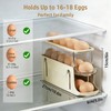 Egg Holder for Fridge, Rolling Egg Holder for Refrigerator, Automatic