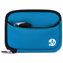 VanGoddy Mini Glove Sleeve Pouch Case for Sony Cyber Shot DSC Series Digital Cameras and Screen Protector (Sky Blue)