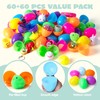 JOYIN 60Pcs Easter Eggs with Toys Stickers Inside, Prefilled Easter