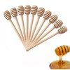 Wooden Honey Dipper Stick Collecting Dispensing Drizzling Jam Portable Wedding