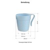Engelland - Pack of 10 Drinking Cups with Handle, Plastic