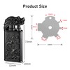 Torch Lighter, Relief Wolf Design Magic Dual Flame Lighter with