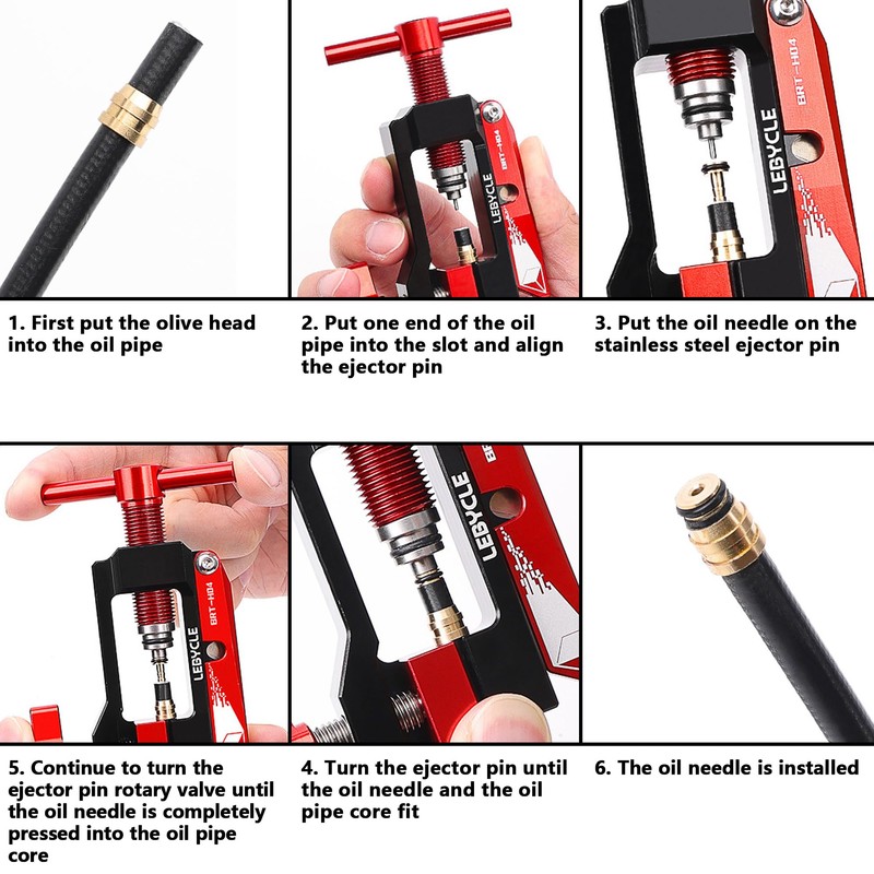 Bicycle Hydraulic Hose Fitting Insert Needle Driver Insertion Tool Hydraulic
