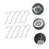 WOONEKY 10pcs Floor Drain Lifting Hooks Stainless Steel Drain Grate