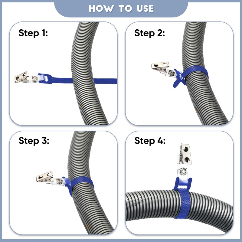 Yinkin 12 Pcs Hose Holder Clip Oxygen Tube Clips Entanglement