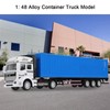 1: 48 Alloy Container Truck Model Toy Highly Simulation Children
