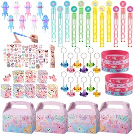 Vanblue Axolotl Party Favors Themed Birthday Party Decoration Goodie Bags Stuffers Pink Axolotl Birthday Supplies Toy Gift for Kids Treat Gift Bags Stuffers Pinata Filler Classroom Rewards