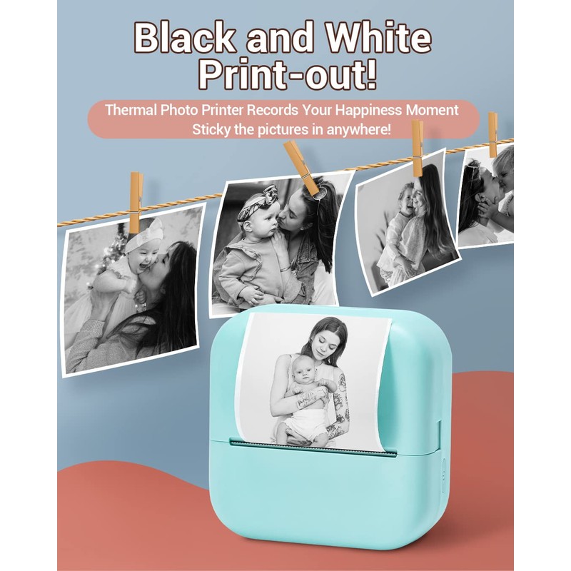 Phomemo M02X Pocket Printer, Mini Thermal Printer Inkless, Portable Small