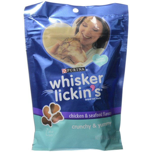 Purina Whisker Lickin Chichen & Seafood Cat Food, 6.5 Oz