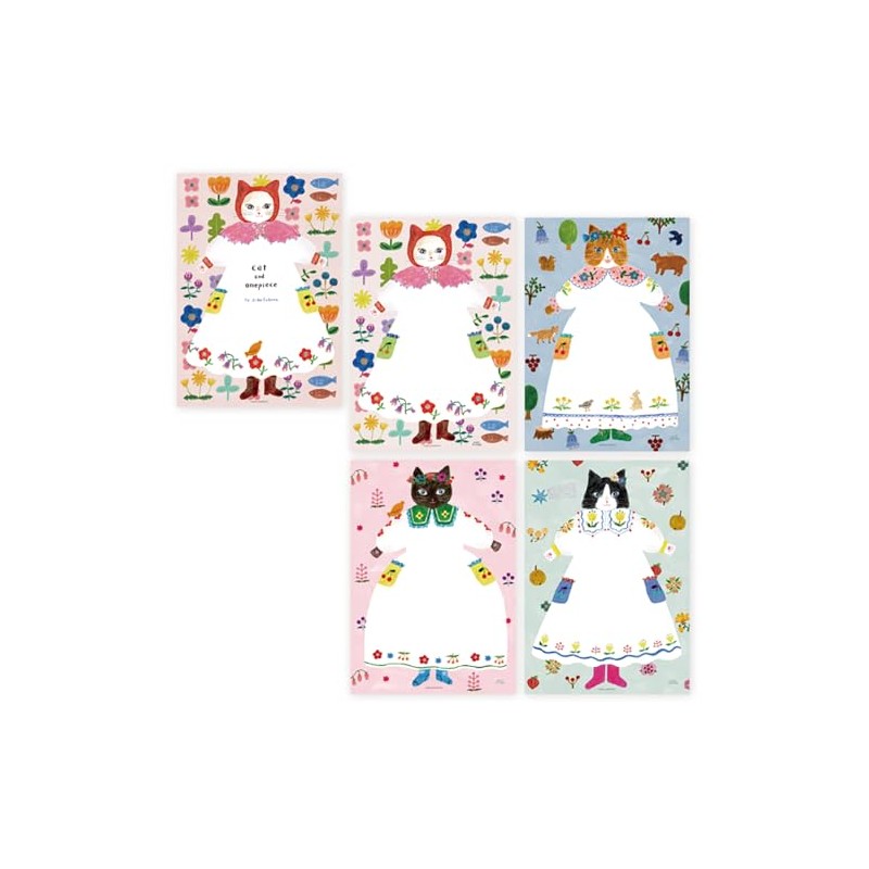 Komesha 20-369 Stationery A5 Aiko Fukawa Cat and onepiece