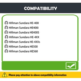 HE400S Earpads Cushion Replacement with Soft Fabric for SUNDARA HE-400,HE400i,HE400S,HE-4XX,HE-4XXs,HE500,HE560 Headphones