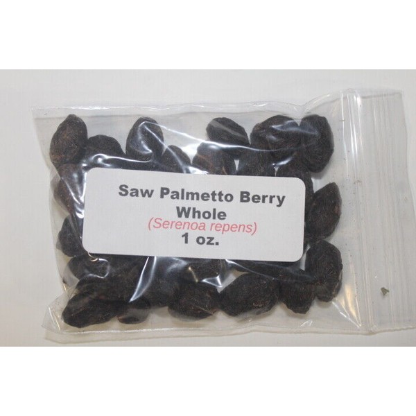 Saw Palmetto Berry Powder 1 oz. Saw Palmetto Berry Whole (Serenoa repens)