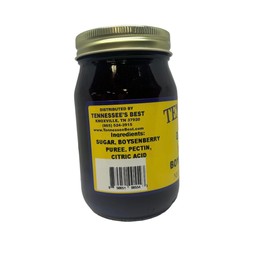 Tennessee's Best Old Fashioned Seedless Boysenberry Jam | Handcrafted With Simple Ingredients | Small Batch Made | 18 oz Resealable Glass Jar