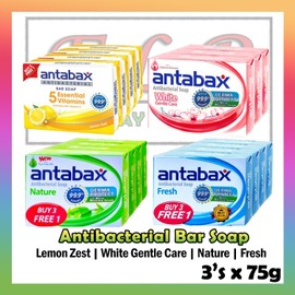 Antabax 📣Daily Sales📣Antabax Antibacterial Bar Soap 3's x 75g