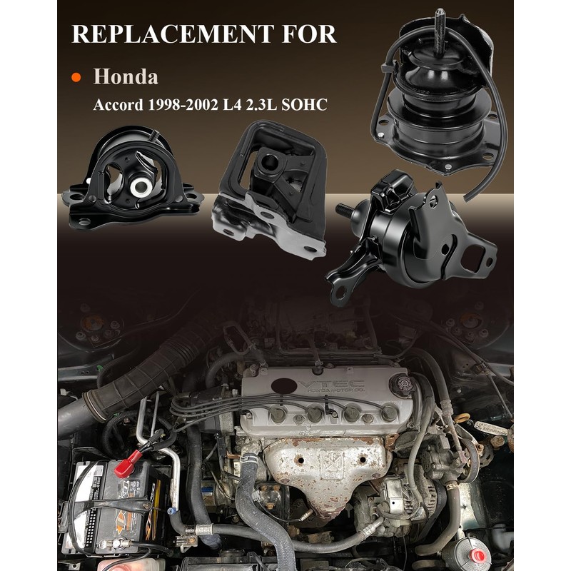 Engine Motor Mount & Trans Mount Replacement for Honda Accord