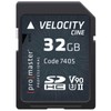 Promaster SDHC 32GB Velocity CINE V90 UHS-II U3 Memory Card
