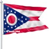 Nuibers Ohio Flag 3x5 FT Sturdy for Outside, Heavy Duty