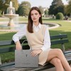 Christian Gift Bible Cover Large Tote Bag Cross Hollow-Out Felt