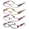 Gamma Ray Women's Reading Glasses - 4 Pairs Ladies Fashion